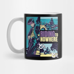 Anime Vaporwave Riding Nowhere Mug